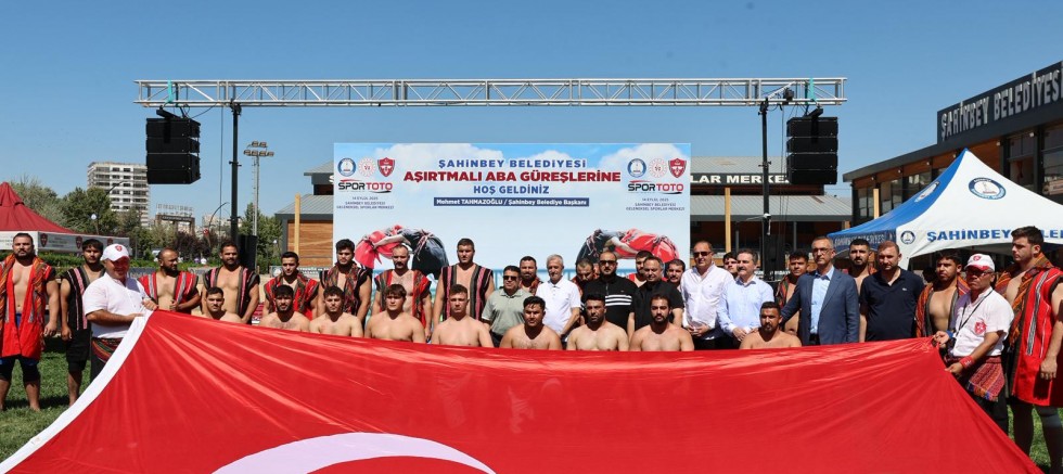 ABA GÜREŞİ TÜRKİYE ŞAMPİYONASI ŞAHİNBEY ER MEYDANINDA YAPILDI