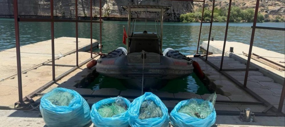 Ağ ile avlanma yasağına uymayan şahıs yakalandı