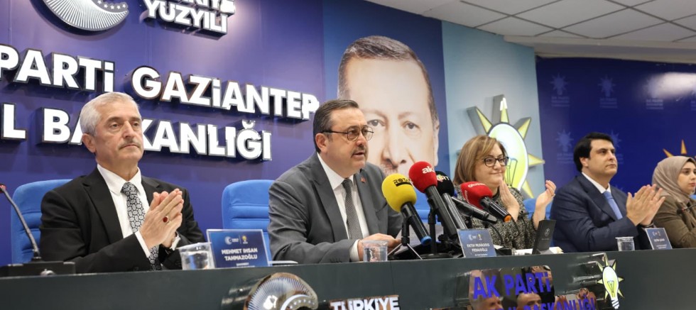 AK PARTİ GAZİANTEP TÜRKİYE ORTALAMASININ ÜZERİNDE BÜYÜDÜ