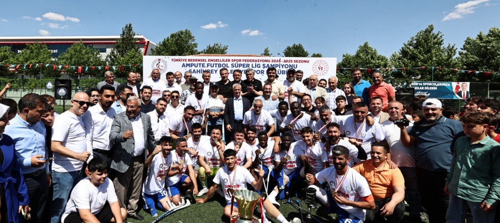 Ampute Futbol Süper Ligi'nde şampiyon Şahinbey Ampute