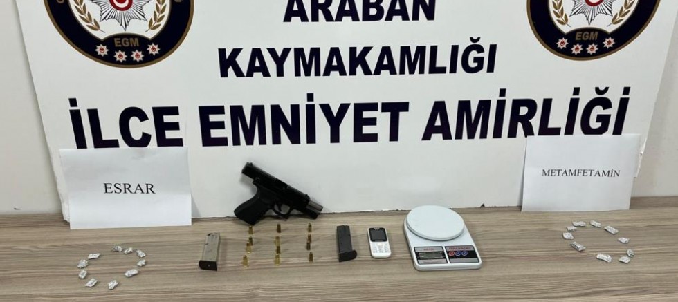 Araban'da uyuşturucu operasyonu: 1 gözaltı