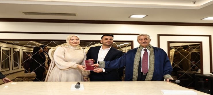 BAŞKAN TAHMAZOĞLU’NDAN YENİ EVLENECEK ÇİFTLERE SÜRPRİZ