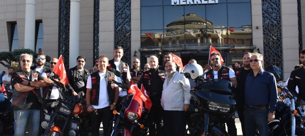 BAŞKAN TAHMAZOĞLU VE TÜRK CHOPPER GAZİLER İÇİN TURLADI