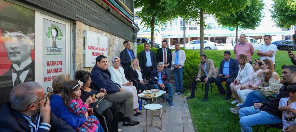 BAŞKAN YILMAZ’A BATIKENT’TE YOĞUN İLGİ