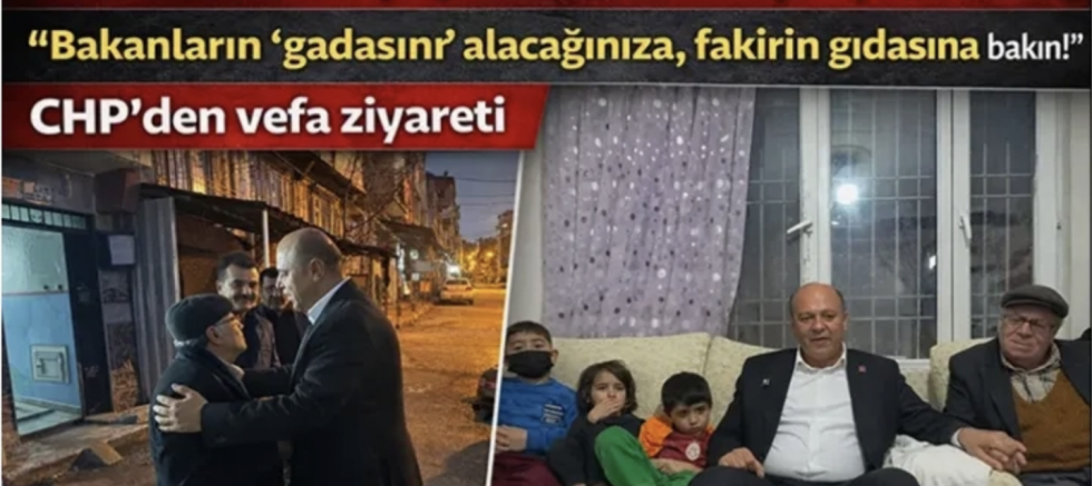 CHP’den vefa ziyareti! Tek odada 7 kişilik sessiz çığlık!
