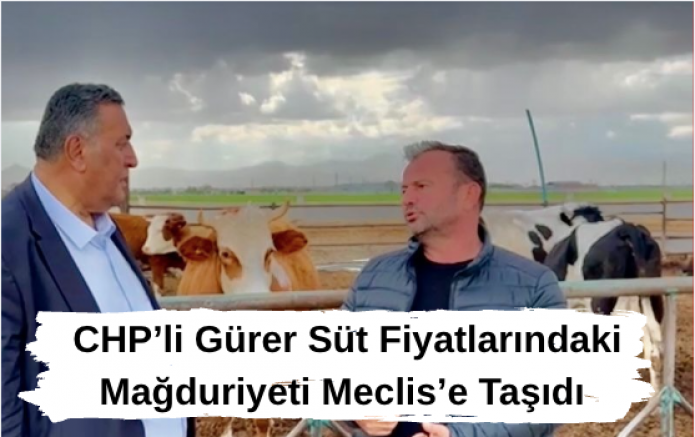 CHP’li Gürer Süt Fiyatlarındaki Mağduriyeti Meclis’e Taşıdı 