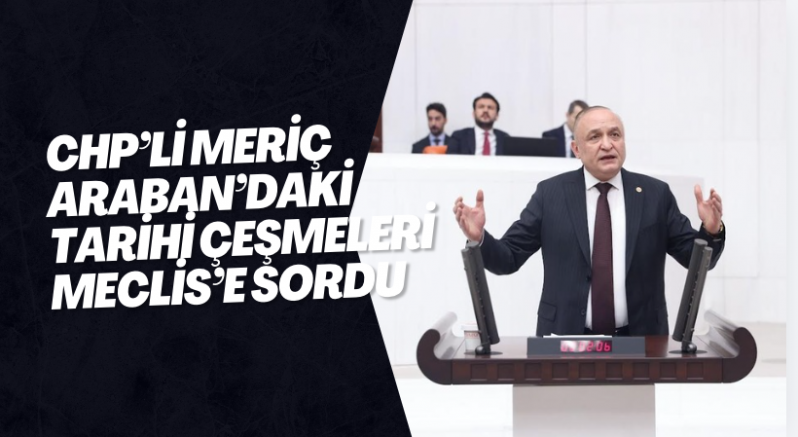 CHP’li Meriç Araban’daki Tarihi Çeşmeleri Meclis’e Sordu