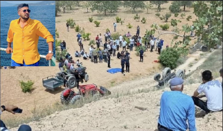 Devrilen traktörün altında kalan 22 yaşındaki sürücü hayatını kaybetti