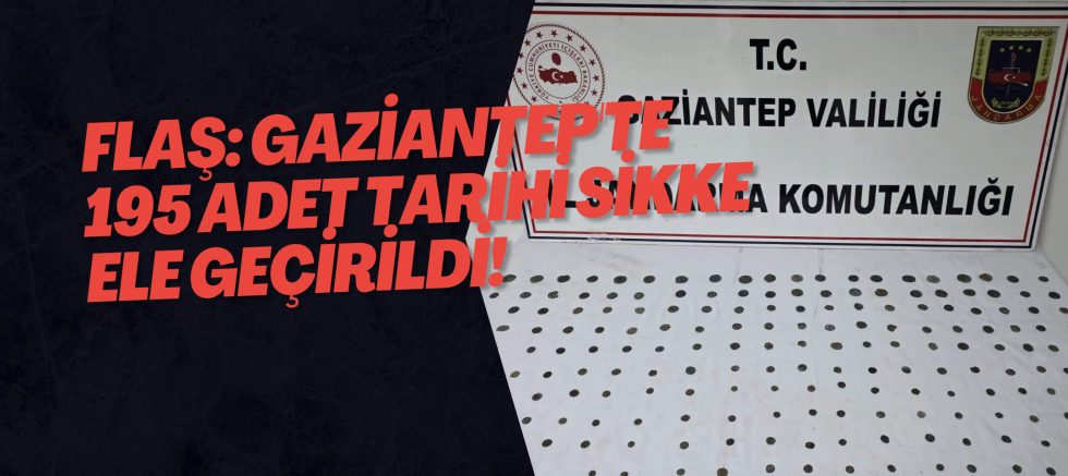 FLAŞ: Gaziantep'te 195 Adet Tarihi Sikke Ele Geçirildi!