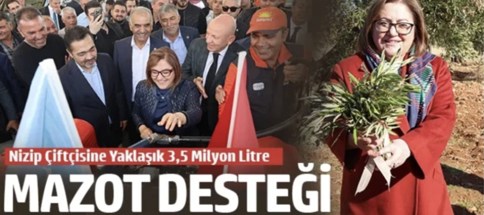 Gaziantep Büyükşehir'den Nizip'e örnek tarımsal destekler