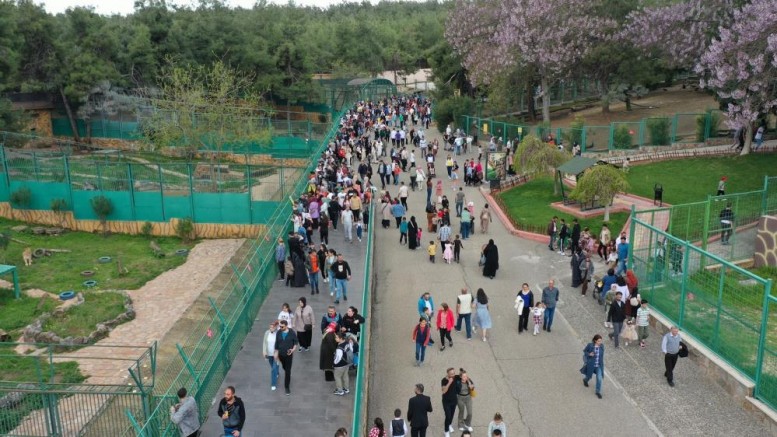 Gaziantep Doğal Yaşam Parkı'nı yılbaşından bu yana 2 buçuk milyon kişi gezdi