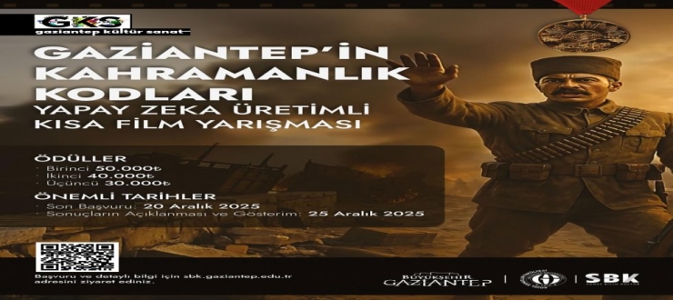 Gaziantep’in Kurtuluşu, Yapay Zekâ Destanı ile Perdede: Kısa Film Yarışması Başladı