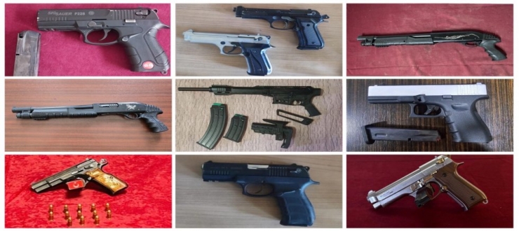 Gaziantep'te 1 ayda 217 adet ruhsatsız silah ele geçirildi