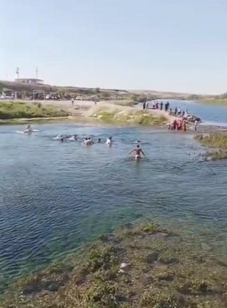 Gaziantep’te 2 kişi boğulmaktan son anda kurtuldu