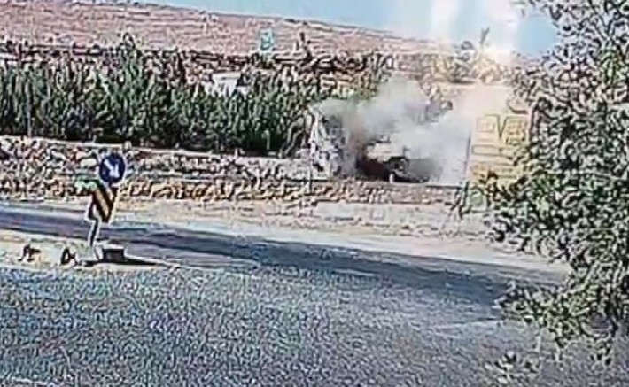 Gaziantep'te 3 kişinin öldüğü feci kaza kamerada