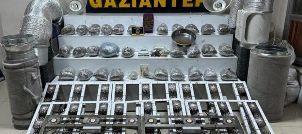 Gaziantep’te 32 kilo skunk ele geçirildi