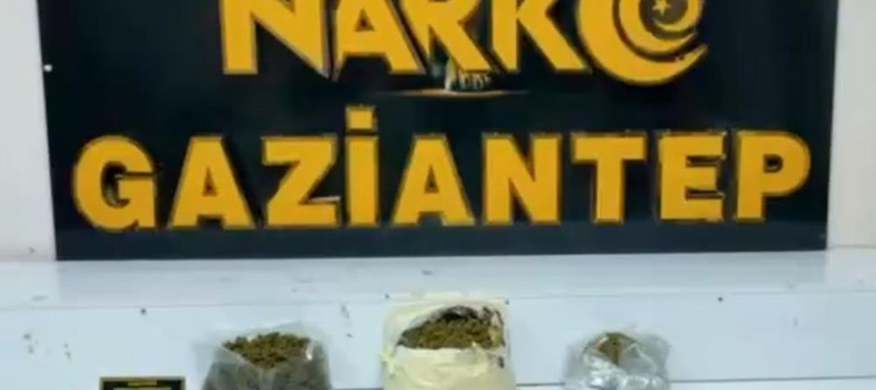Gaziantep'te 4 kilo 970 gram uyuşturucu ele geçirildi