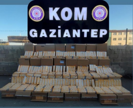 Gaziantep’te 43 Bin Paket Kaçak Sigara Ele Geçirildi