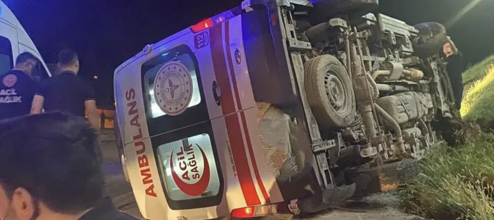 Gaziantep'te ambulans kaza yaptı