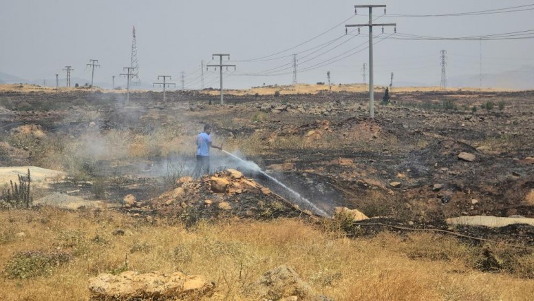 Gaziantep'te anız yangınına erken müdahale faciayı önledi