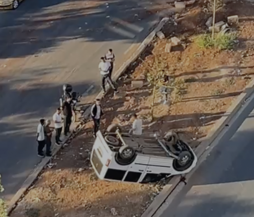 Gaziantep’te Araç Takla Attı: 2 Yaralı