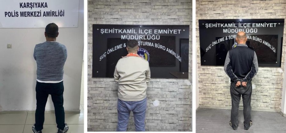Gaziantep’te aranan 3 şahıs yakalandı