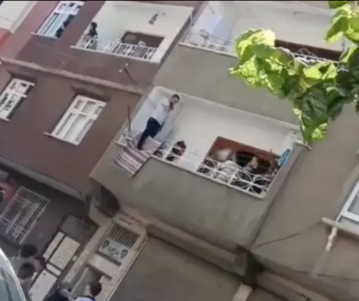 Gaziantep’te Balkonda İntihar Girişimi!