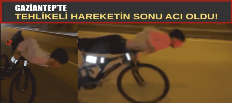 Gaziantep’te bisikletli ölüme çarptı