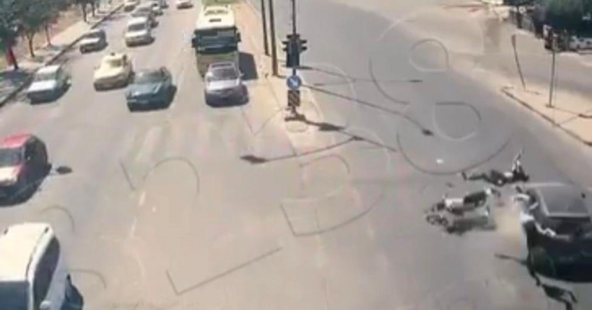 Gaziantep'te feci motosiklet kazaları kamerada