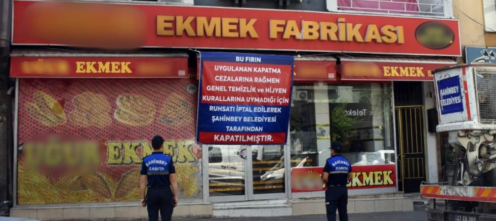 Gaziantep'te hijyen kurallarına uymayan ekmek fırını kapatıldı