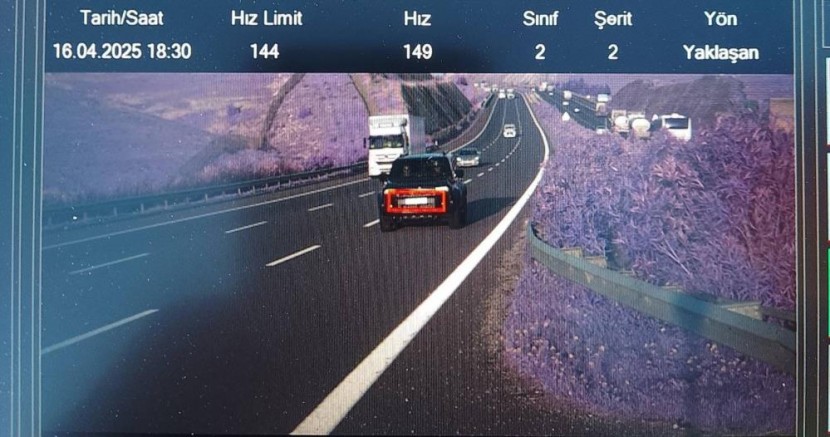 Gaziantep'te jandarmadan 63 araca 164 bin TL radar cezası