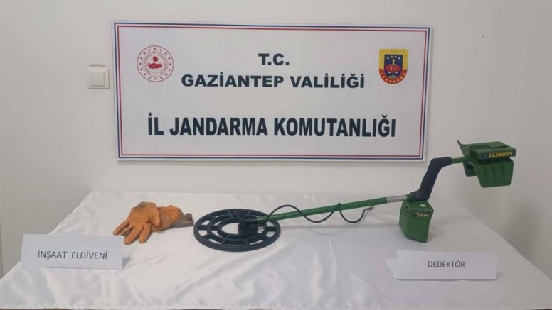 Gaziantep'te kaçak kazı yapan 3 şahıs suçüstü yakalandı