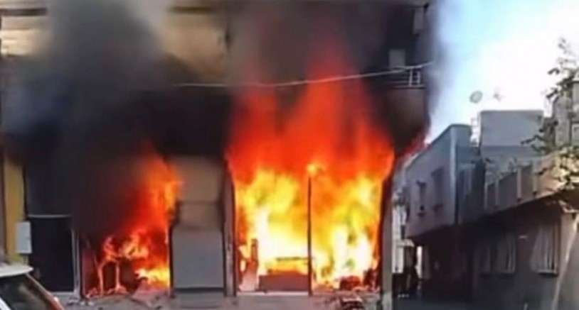 Gaziantep'te korkutan iş yeri yangını
