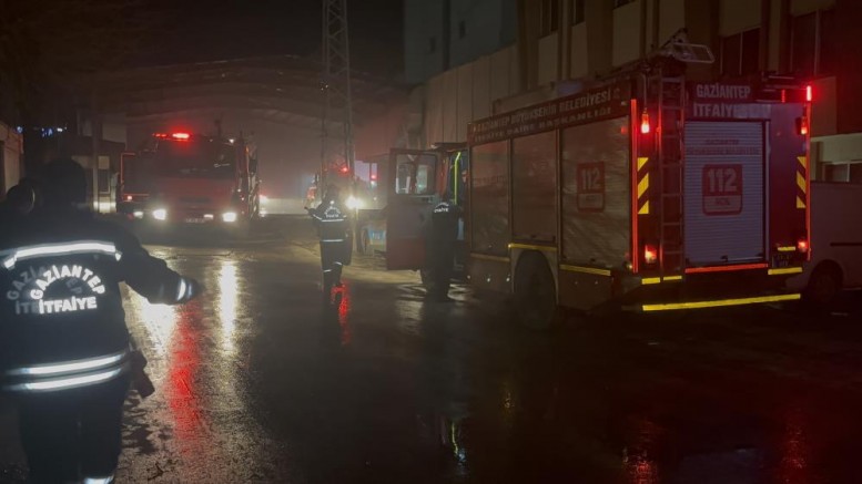 Gaziantep’te makarna fabrikasında yangın