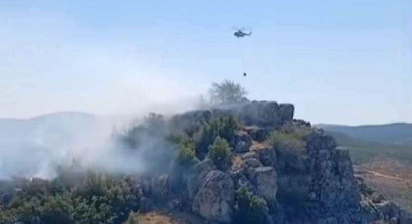 Gaziantep'te makilik ve ormanlık alanda yangın