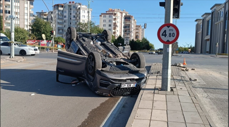 Gaziantep'te Polisler Kaza Yaptı!