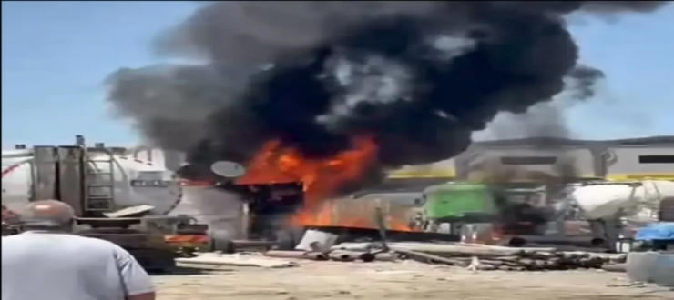 Gaziantep’te Sanayi Sitesinde Korkutan Yangın