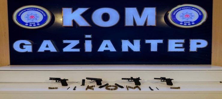 Gaziantep’te Silah Operasyonu: Tabanca, Fişek ve Silah Parçaları Ele Geçirildi