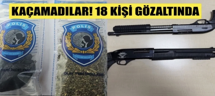 Gaziantep’te şok operasyon! 18 kişi yakalandı