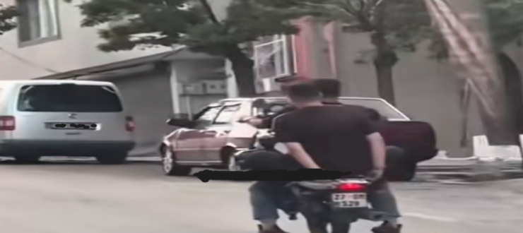 Gaziantep’te Tehlikeli Motor Sürüşü Vatandaşları Korkuttu