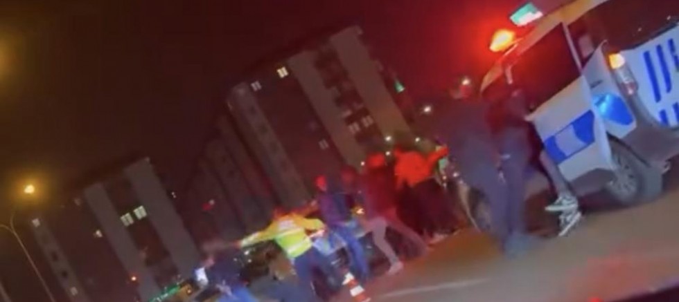 Gaziantep'te trafik cezasına tepki gösteren şahıslardan polise mukavemet