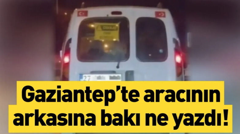 Gaziantep’te trafikte gören şaşırdı!
