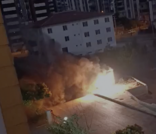 Gaziantep’te Trafo Yangını Korkuttu