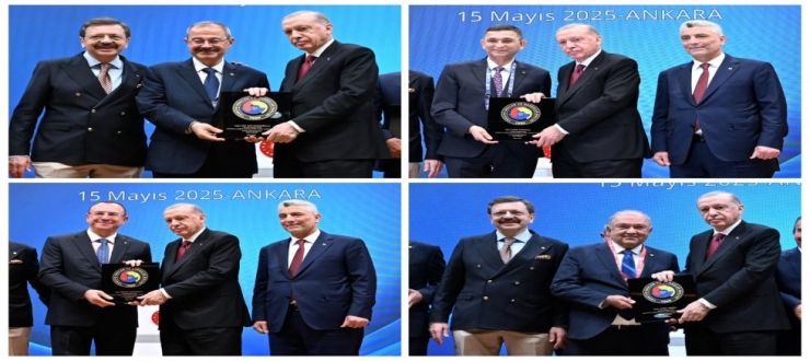 GSO TOBB DELEGELERİNE HİZMET ŞEREF BELGESİ VERİLDİ