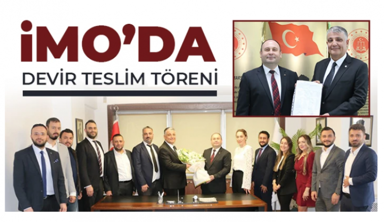 İMO’da devir teslim töreni