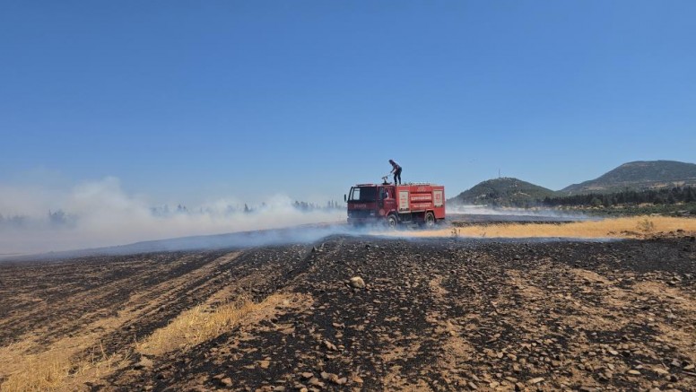 İslahiye’de 150 dönüm arazi kül oldu