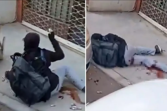 İşte 2 polisimizi şehit eden saldırganın yakalanma anı: Üzerinde bomba var, vur abi vur