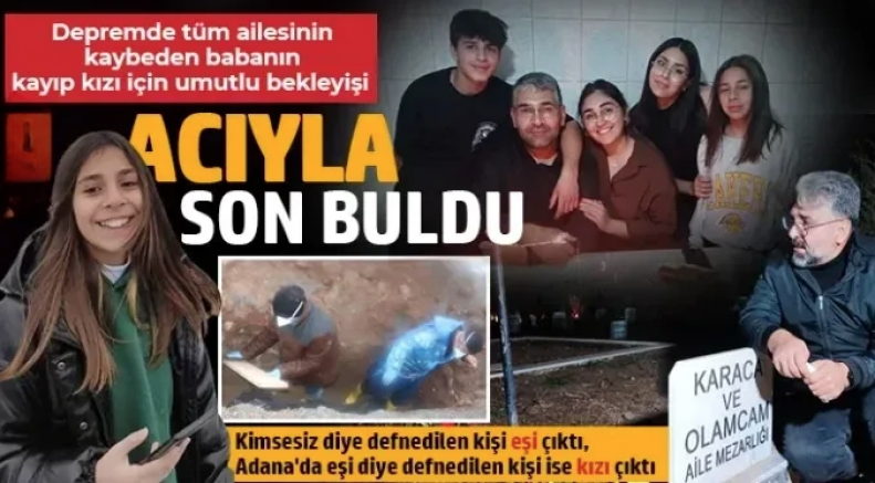 Kimsesiz diye defnedilen kişi eşi çıktı, Adana'da eşi diye defnedilen kişi ise kızı çıktı