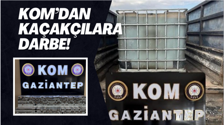 KOM’dan Büyük Kaçak Baskını