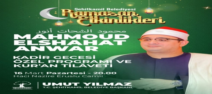 Mahmoud Elshahat Anwar Gazianteplilerle buluşacak